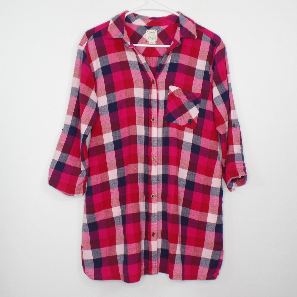 LUCKY BRAND Flannel Tunic Top